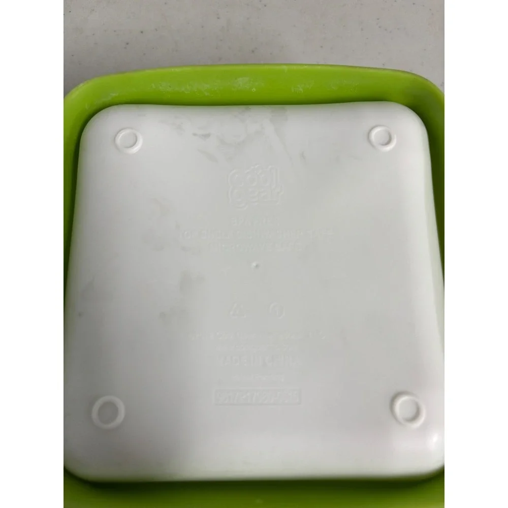 Cool Gear Collapsible Bento Box Lunch‎ Container Green 3 Compartment BPA Free
